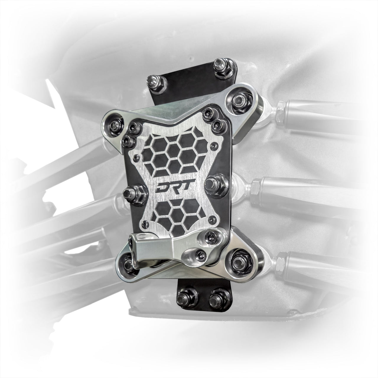 DRT Can-Am Maverick X3 2017+ Billet Aluminum 3-PC Radius Rod Plate Kit 