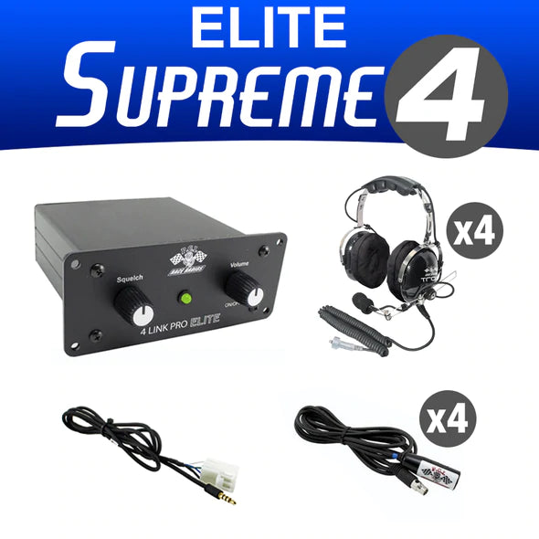PCI Race Radios Elite Supreme 4 Intercom Kit