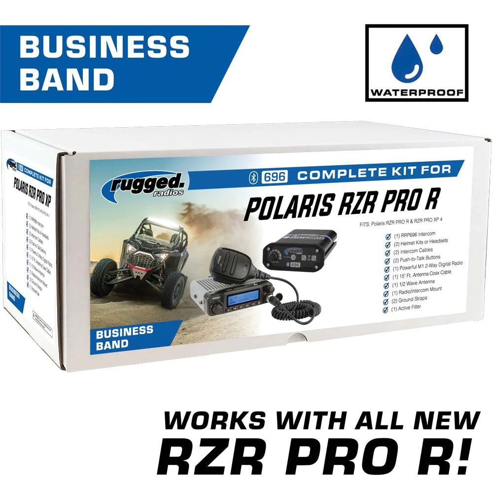 Rugged Radios Polaris RZR PRO XP, RZR Turbo R, and RZR PRO R Complete UTV Communication Kit